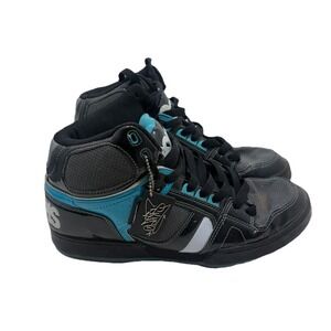 Rare Collector Y2K Osiris Bronx Pagoda Blue Blk White Skate Shoes Mens Size 10.5